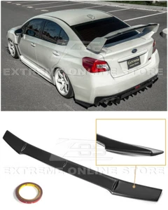 For 15-21 Subaru WRX STi | Primer Black Rear Gurney Flap Wing Spoiler Extension - Foto 1 di 12