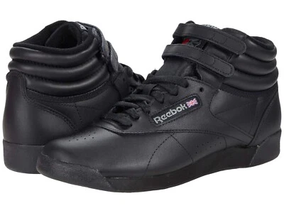 Nuevo Zapato Informal Reebok Freestyle Hi 5411 LTD Mujer Nuevo NEGRO Foto 1 de 4