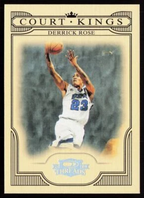 2008-09 Donruss Threads Court Kings Derrick Rose Rookie /250 Memphis Tigers / - Image 1 of 2