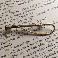 Vintage Gold Hunt Whip Stock Pin Foxhunting