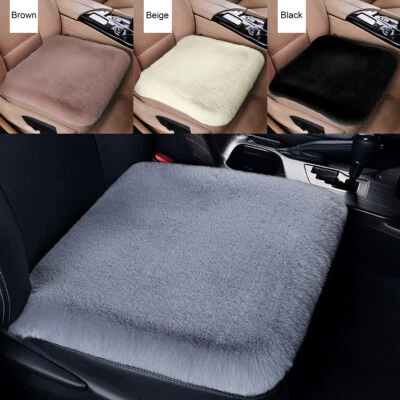1/2x Car Seat Cover Front Rear Cushion Soft Plush Pad Protector Mat Universal - Image 1 of 4