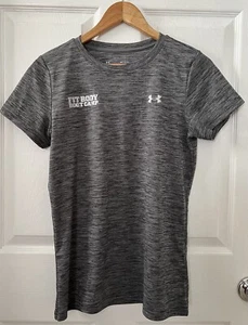 Under Armour Womens Gray Loose Fit HeatGear Crew Neck Short Sleeve Shirt Size SM - Picture 1 of 12