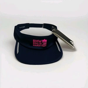 Adidas BMW Berlin Marathon 2025 Visor Blue Pink Running Womens 51st World Major - Picture 1 of 6