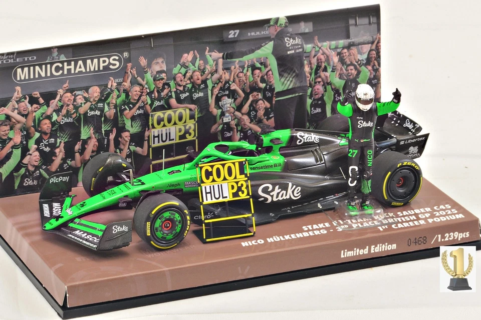 1:43 Minichamps 417251227 Stake F1 Sauber C45 1st career podium Nico Hülkenberg