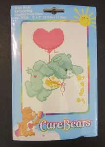 2004 Care Bears WISH BEAR BALLOONING vtg cross stitch kit #39054 NIP - Picture 1 of 6