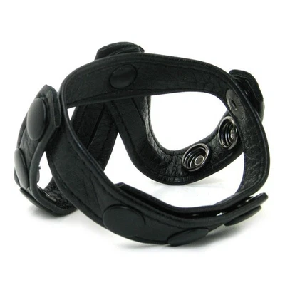 Anillo para pene y divisor de bola de cuero estilo V Nasstoys Mach O potenciador masculino Foto 1 de 4