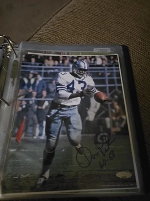 Don Perkins Dallas Cowboys ROH RB Autographed 8x10 Photo Tristar Cert(dec.2022) - Image 1 of 3