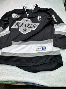 Black Pike 420 Hockey Jersey Men M Embroidered Street Kings Streetwear Black - Picture 1 of 12