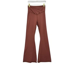 Offline By Aerie L Real Me Hi-Rise Crossover Super Flare Brown Leggings - Picture 1 of 5