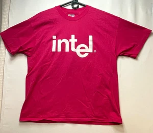 Maglia Intel uomo XL 1993 Portland Rose Festival manica corta made USA rosa - Foto 1 di 9
