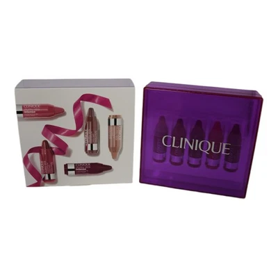 Clinique Chubby Stick Bálsamo Hidratante Color Labial 5 Minis Set 0,03 OZ NUEVO EN CAJA Foto 1 de 3