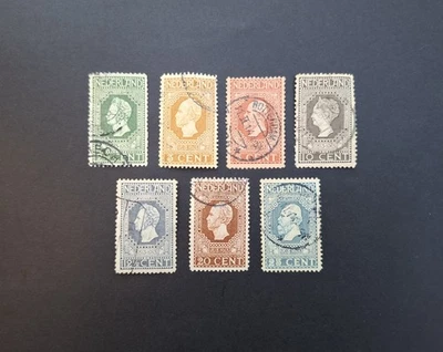 Netherlands 1913 - "Jubilee" - 5 to 25 ct - beautiful used stamps - Image 1 of 2