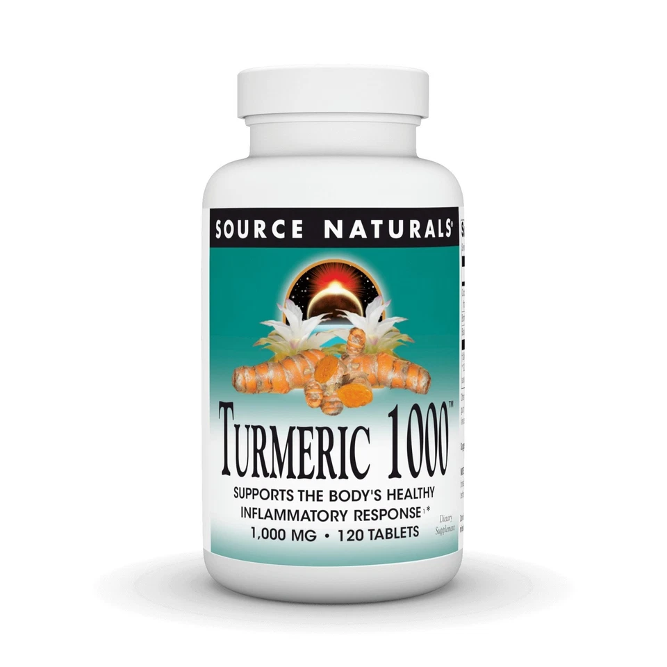 Tableta Source Naturals, Inc. Cúrcuma 1000 120 Foto 1 de 1