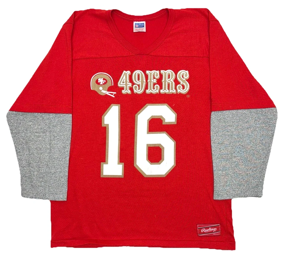 Camisa Jersey Rawlings Vintage Adulto Talla Mediana NFL 49ers Joe Montana #16 EE. UU. Foto 1 de 4