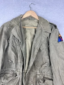 Vintage M-1951 M-51 US Army Field Shell Jacket Coat OG 107 M tanker - Foto 1 di 10