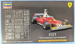 Hasegawa 1/20 Ferrari 312T Monaco 1975 Winner Formula One Model Kit - Niki Lauda - Picture 1 of 10