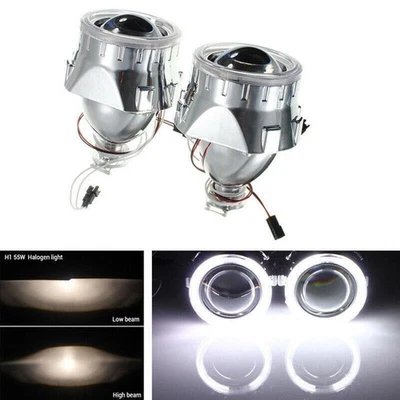 Lente Proyector Bi-xenón 2.5" HID Faro LHD/RHD con Luz Guía Ojo de Ángel H1 Foto 1 de 4