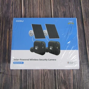 OPEN BOX! AOSU 2-Pack SolarCam SE System Add-on Cameras, Requires Homebase  - Picture 1 of 4