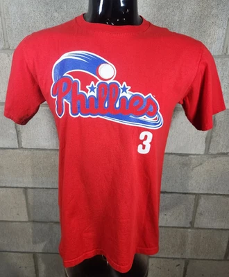 MLB Philadelphia Phillies Hunter Pence #3 Majestic Red T Shirt Men's Size Medium - Image 1 of 4