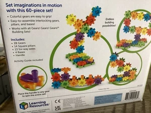 Learning Resources Zahnräder 60-teiliges Dexluxe Bauset, Alter 3+, gebraucht - Bild 1 von 7