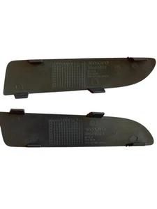 Volvo S60 S80 V70 XC70 Tow Hook Covers Pair OEM 30681838 30764826 Black - Picture 1 of 3