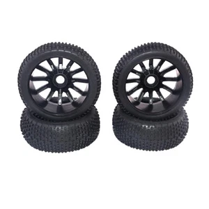 4 Pieces 17mm Hub Wheel Rim and Tires 1:8 Scale  RC Car Buggy Tyre - Picture 1 of 2