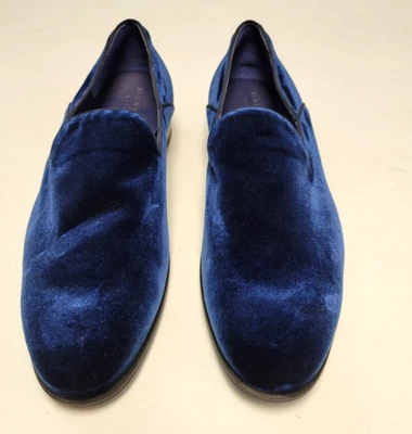 Nuevo HARRYS of LONDON Mocasines Sin Cordones TERCIOPELO Zapato Para Hombre 14 EU 48 Azul Marino Mocasín Foto 1 de 4