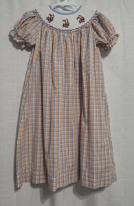 Castles And Crowns Smocked Dress Parrots Size 4/5 - Picture 1 of 3