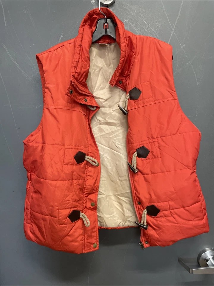 Chaleco acolchado naranja con palancas Jockey para mujer talla XL Foto 1 de 4