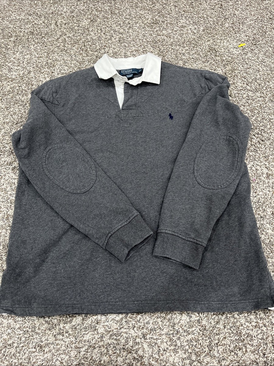 メンズウェア CLUBHAUS Elbow Patched Sweater - Gray J.B. Holt The Lincoln Sweater - Men's Sweaters in Grey White
