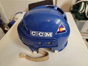 Joe Cirella Colorado Rockies NHL Rookie Game Worn Hockey Helmet - Picture 1 of 6