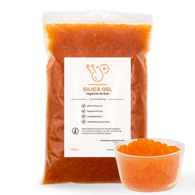 0,5 - 10 kg Silica Gel Trockenmittel orange zu grün regenerierbar Entfeuchter - Bild 1 von 4