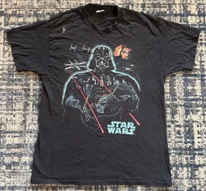Vintage 1996 Star Wars Darth Vader T Shirt L Lucas Films Darth Maul Dark Side - Picture 1 of 9