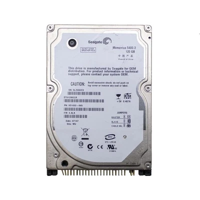 Hard Disk HDD Drive Ide Pata 2,5 " 120gb Computer Portable Eide N Recondition - Image 1 of 3