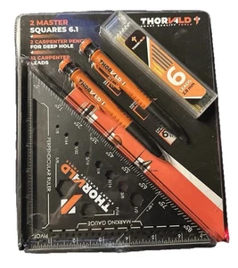 2 Master Squares 6.1 ~ THORVALD Tools ~ 2 Zimmermannsstifte & 12 Minen - Bild 1 von 13