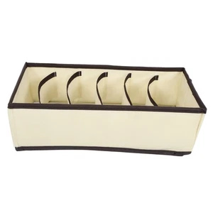 4PCS Underwear Sock Drawer Closet Organizer Foldable Storage Boxes For Ties VA - Picture 1 of 12