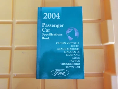 Ford 2004 coche de pasajeros manual especificaciones Mustang Thunderbird Crown Victoria Foto 1 de 2