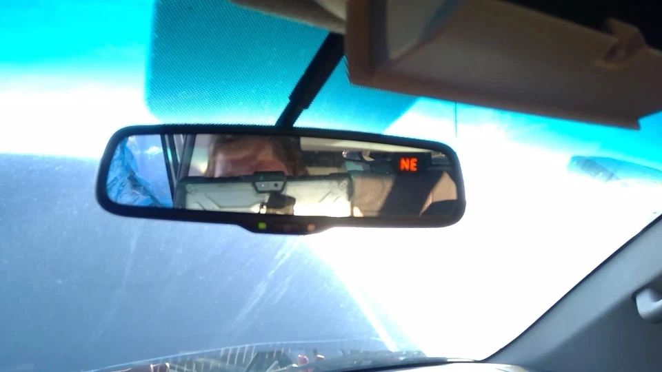 Rear View Mirror With Automatic Dimming Fits 05-14 XTERRA 5074031 - Image 1 of 1