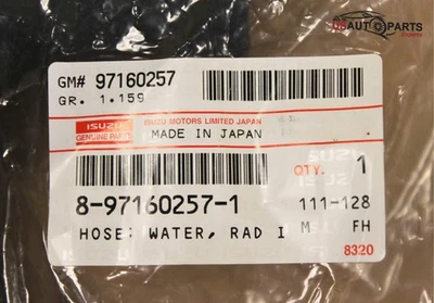 Genuine Isuzu Radiator Hose Inlet (Upper) For NPR NPR-HD NQR 4.8L 4HE1 1998-2004 - Image 1 of 4