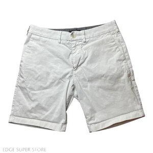 Pantalones Cortos Chinos Express Caqui Tostado Beige Ajustados Sobre la Rodilla 8” Entrepierna Talla 30 - Imagen 1 de 5
