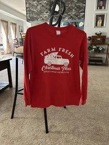 Weihnachten Damen Shirt "Farm Fresh" Medium - Bild 1 von 4