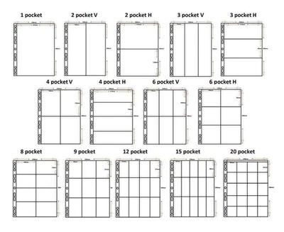 A4 Cosmic Multi Master Pocket Pages Acid Free Postcards Trading Cards 100 Pack - Image 1 of 2