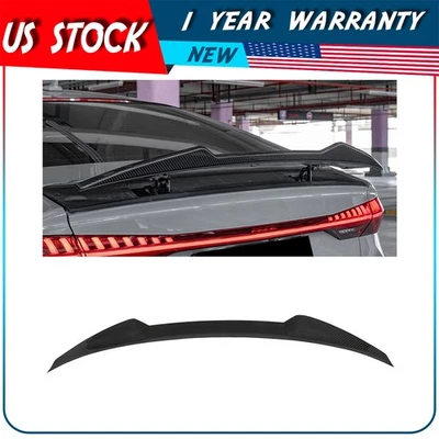 For 2013-2017 Audi A7 S7 RS7 High Kick Glossy Carbon Fiber Trunk Spoiler Foto 1 de 4