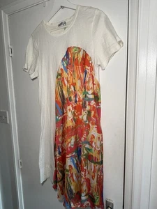 Asymmetric Graphic Print T-Shirt Dress - Picture 1 of 2
