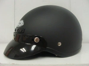 MEDIO CASCO THH T-5 NEGRO MATE CON CALENTADORES DE OREJAS EXTRAÍBLES (GRANDES) APROBADO POR PUNTOS - Imagen 1 de 1