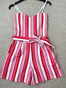 Quiz Playsuit Size 4 Candy Stripe Teens / Women’s Gorgeous Playsuit - Picture 1 of 5