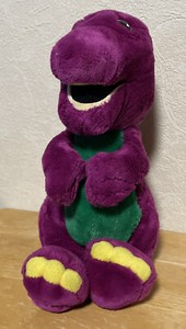 Vintage Large Barney The Dinosaur Stuffed Plush 15” Golden Bear Co. Lyons RARE