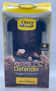 Otterbox Defender Case And Belt Clip For Moto X (2nd Gen.) Black Phone Protect - Picture 1 of 5