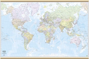 WORLD" 132 X 87 cm BELLETTI map wall map - Picture 1 of 1