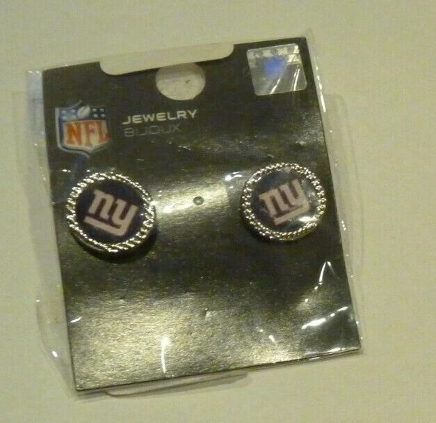 NUEVOS Pendientes de Fútbol NCAA NY New York Giants NUEVOS NUEVOS CON ETIQUETAS Foto 1 de 1